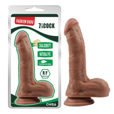 Dildo Dual Density Fashion Dude 20,5 x 4,5 cm Latein