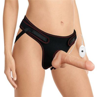 Strap-on mit Dildo mit Vibration und Fernbedienung 7.5