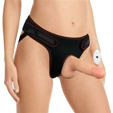 Strap-on mit vibrierendem Dildo und Fernbedienung 7.0