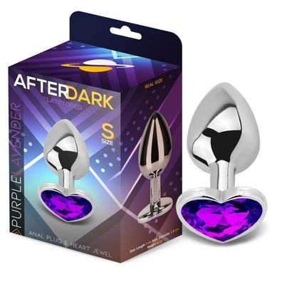 Herzförmiger Butt Plug Lila Lavendel Größe S
