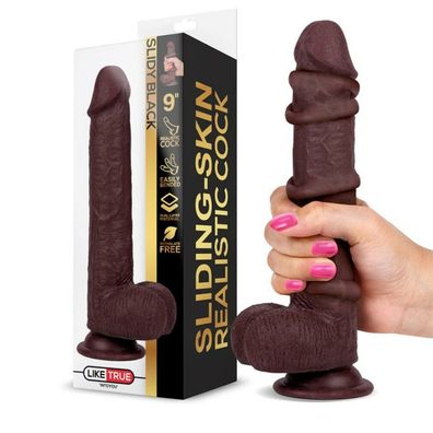 Slidy Realistischer Dildo Dual Layer Einziehbar und Verstellbar 9