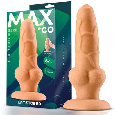 Gerd Realistischer Dildo mit Hoden 8.1 Flesh