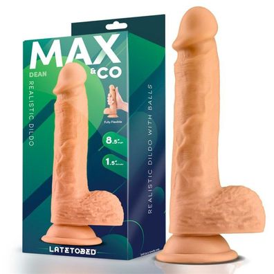 Dean Realistischer Dildo mit Hoden 8.5 Flesh