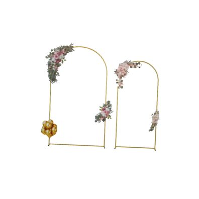 VEVOR Hochzeitsbogen 2er-Set Ständer 2,2 m 1,8 m Gold