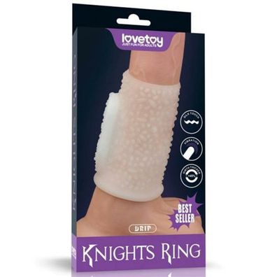 Vibrierende Spirale Ritter Ring (Weiß) II