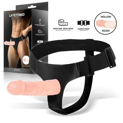 Atoor Abnehmbarer Strap-On mit hohlem Dildo, Vibration und Fernbedienung
