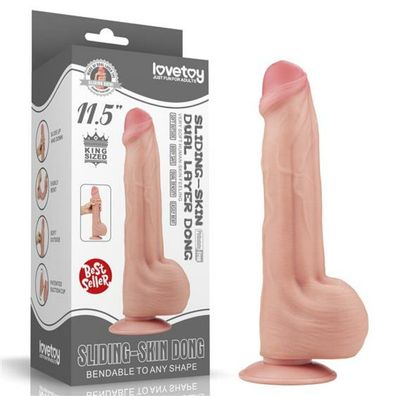 Dildo Dual Layer Sliding Haut 11.5
