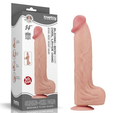 Dildo Dual Layer Sliding Haut 14