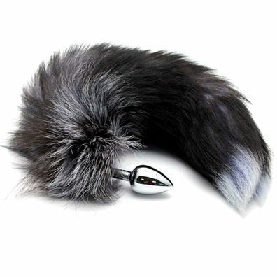 ANAL Vergnügen PLUG METALL FUCHS Schwanz GRÖSSE S