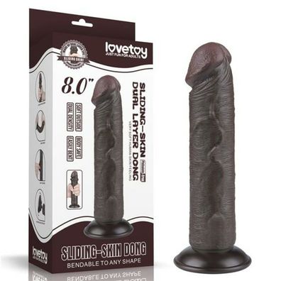 8' #39; Sliding Haut Dual Layer Dong Schwarz