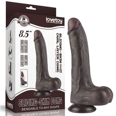 8.5' #39; Sliding Haut Dual Layer Dong Schwarz