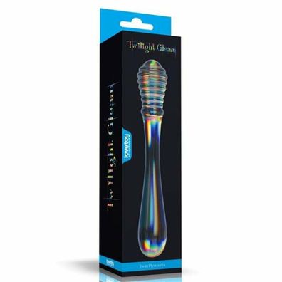 LoveToy Twilight Gleam Glas Dildo Twin Pleasures
