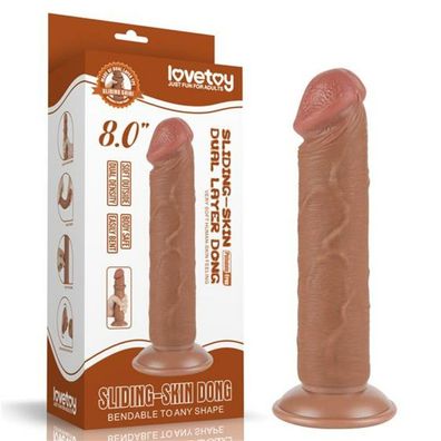 8' #39; Sliding Haut Dual Layer Dong Braun