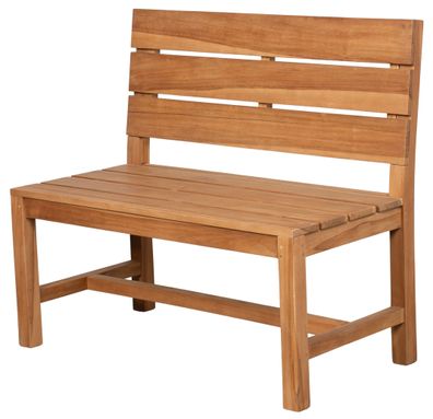Teakholz Gartenbank Lewes ohne Armlehnen 100 cm