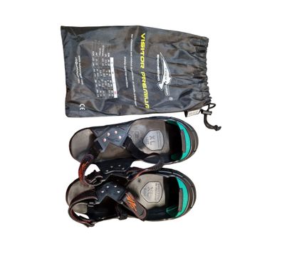 Tiger-Grip Visitor Premium Sicherheitsüberschuhe mit Schutzkappe, XL 45-47, Schwarz