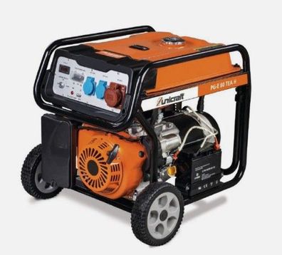Stromerzeuger Strominverter Stromaggregat PG-E 80 TEA 6,5 kW Benzin Unicraft