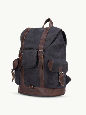 Scippis Wanderlust Rucksack Canvas Vintage Laptop Outdoor Trekking Freizeit