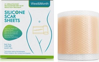 Narbenpflaster Silikon 4x1,5m - für Narben & Verbrennungen