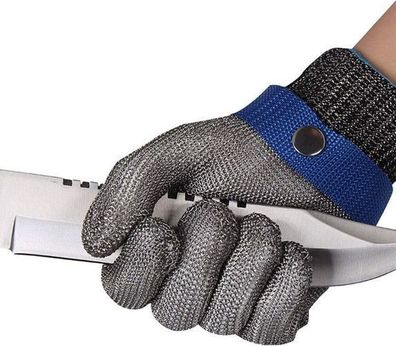 Schnittfeste Handschuhe Edelstahl - Butternetzhandschuh L