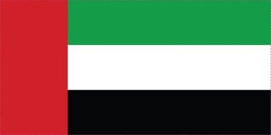 Vereinigte Arabische Emirate Aufkleber Sticker Fahne selbstklebend 5-60cm ES-FL-VAE