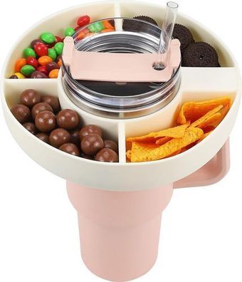 Snackteller für Stanley Cup 40oz - Silikon Weiß