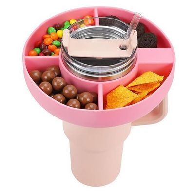 Snackteller für Stanley Cup 40oz - Silikon Rosa