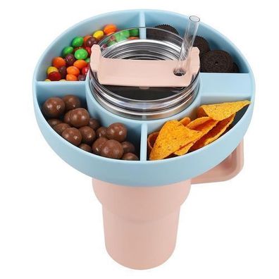 Snackteller für Stanley Cup 40oz - Silikon Blau