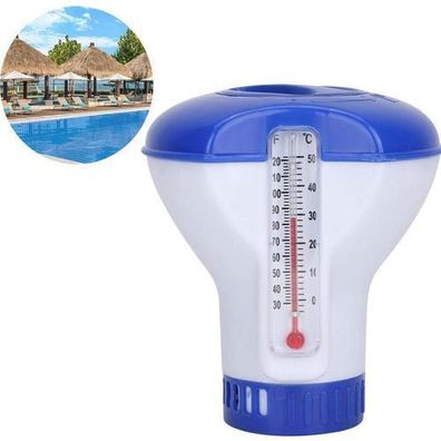 Chlor Dosierschwimmer groß - mit Thermometer