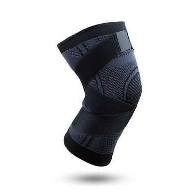 Kniebandage Patella Gelpolster M - Kompression Schwarz