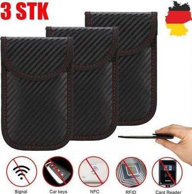 Autoschlüssel Signalblocker 3er Set - RFID Keyless Go