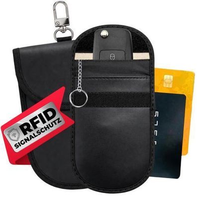 Autoschlüssel Diebstahlschutz 2x - RFID Blocker Tasche