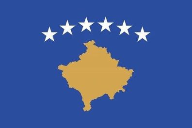 Kosovo Flagge Aufkleber Sticker Fahne selbstklebend 5-60cm breit ES-FL-KOS