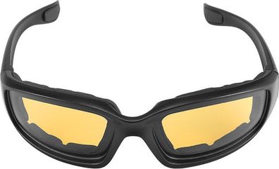 Motorradbrille Anti-UV Gelb - winddicht & staubdicht