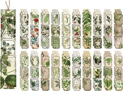 40x Vintage Aufkleber Rosen - Scrapbooking Sticker