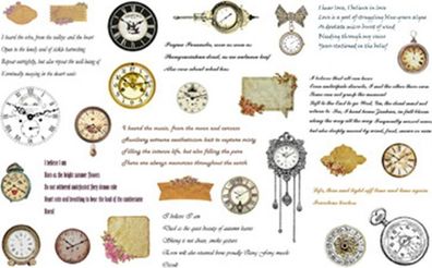 60x Vintage Papier Sticker Set - Scrapbooking Etiketten