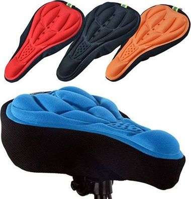 Fahrradsattel Gel-Kissen Sitzbezug Silikon - Orange