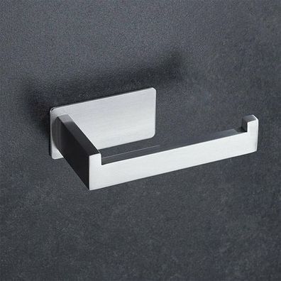 Toilettenpapierhalter Edelstahl selbstklebend - ohne Bohren