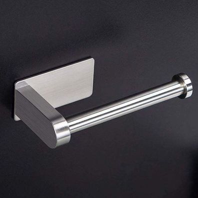 Toilettenpapierhalter Edelstahl selbstklebend - ohne Bohren