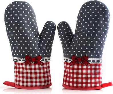 Ofenhandschuhe 4er Set hitzebeständig - Anti-Rutsch