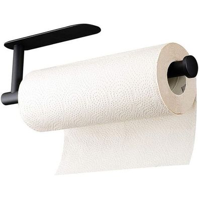 Küchenrollenhalter Unterschrank Edelstahl - Schwarz
