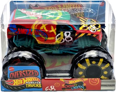 Mattel Hot Wheels Großes Auto / cars 1:24 Monster Trucks JDR01 Demo Derby