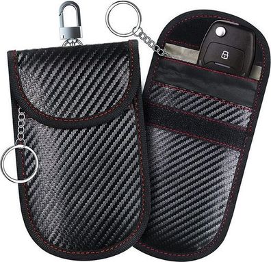Faraday-Tasche Autoschlüssel 2 Stück - RFID Signalblocker