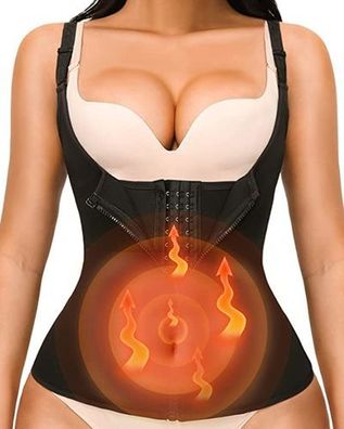 Korsett Damen Waist Trainer M - Bauchweg Taillenformer Schwarz