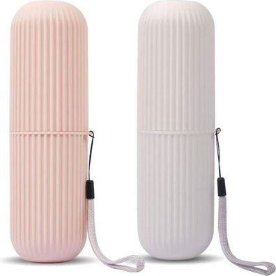 Zahnbürsten Etui 2 Stück - portabler Reisebecher