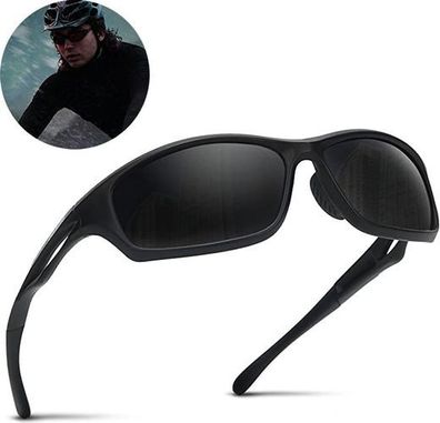 Sportbrille TR90 unzerbrechlich - Radfahren & Laufen Schwarz