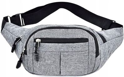 Herren Bauchtasche wasserdicht groß - Grau