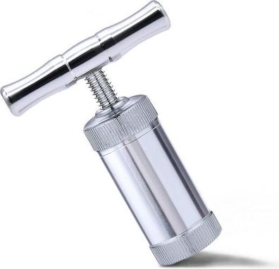 Kräuterpresse Aluminium T-Griff 8,9cm - Pollenpresse
