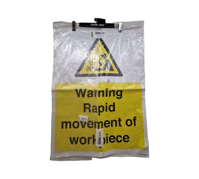 Warnschild Werkstück schnelle Bewegung Arbeitsschild 600 x 800 mm A1P