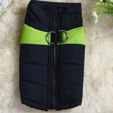 Hundejacke wasserdicht Grün Gr. XXL - Wintermantel Regenmantel