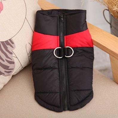 Hundejacke wasserdicht Rot Gr. XXL - Wintermantel Regenmantel